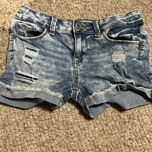 Girls size 12 SO jean shorts